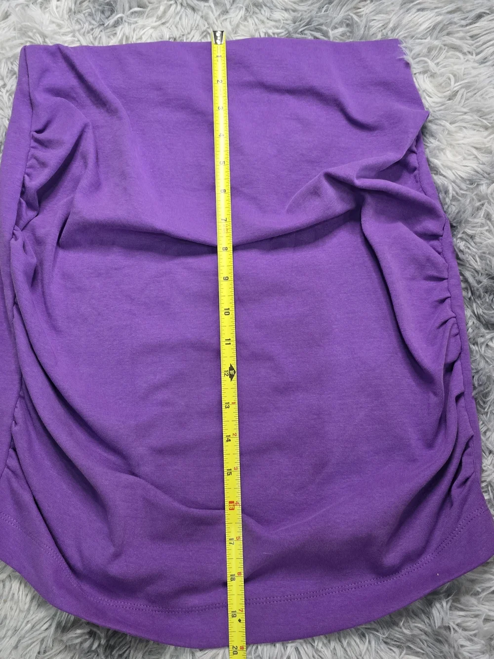 Zara Violet Ruched Mini Skirt NWT Size Large
